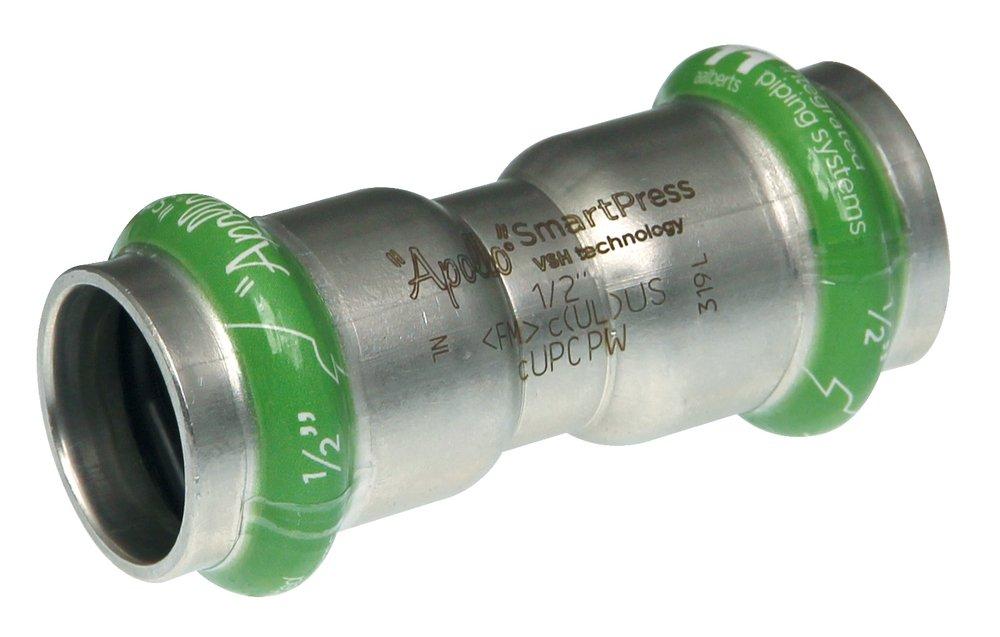 1-1/2 316 SS COUP P X P WITH EPDM SEALING ELEMENT 