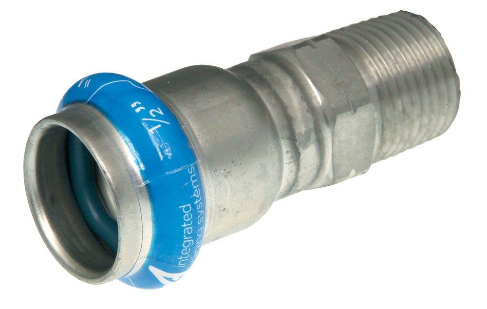 1-1/2X3/4 316 SS ADPT - MALE P X MPT WITH FKM SEALING ELEMENT 