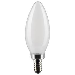 5.5W B11 LED Candelabra Bulb, 2700K, Frosted (Pack of 2)