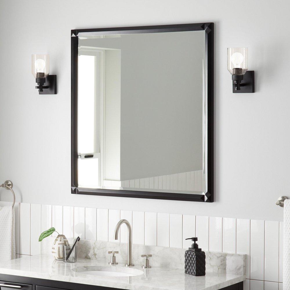 HOLMESDALE VANITY MIRROR - BLACK 