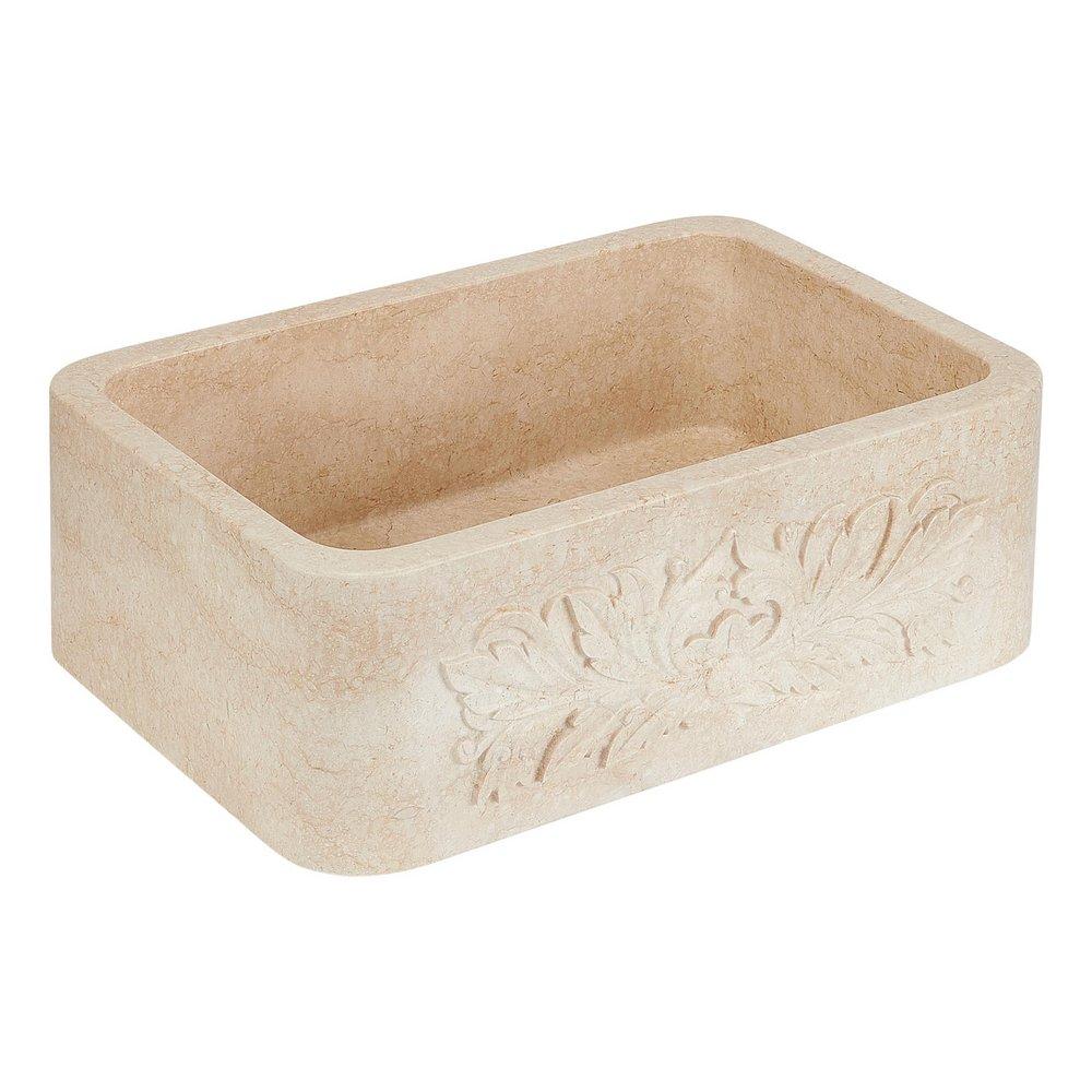 33 SILBURY IVY MARBLE FARMHOUSE SINK - EGYPTIAN CREAM 