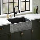 30 FINBROOK CHISELED GRANITE FARMHOUSE SINK - BLUE GRAY 