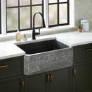 33 FINBROOK CHISELED GRANITE FARMHOUSE SINK - BLUE GRAY 