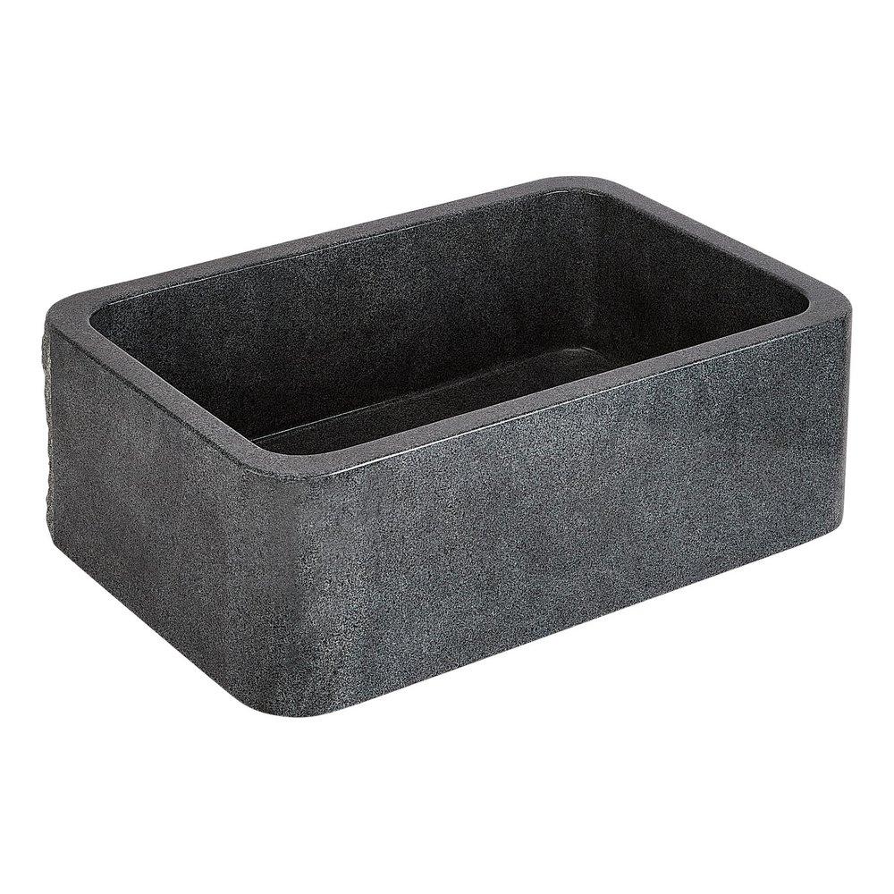 Signature Hardware Blue Grey 33 in. Farmhouse Granite Single Bowl Kitchen Sink 