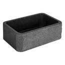 Signature Hardware Black 30 in. Farmhouse Granite Single Bowl Kitchen Sink 