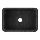 Signature Hardware Black 33 in. Farmhouse Granite Single Bowl Kitchen Sink 