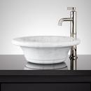 RUE CURVED MARBLE VESSEL SINK - CARRARA 