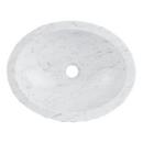 THURBER OVAL MARBLE VESSEL SINK - CARRARA 