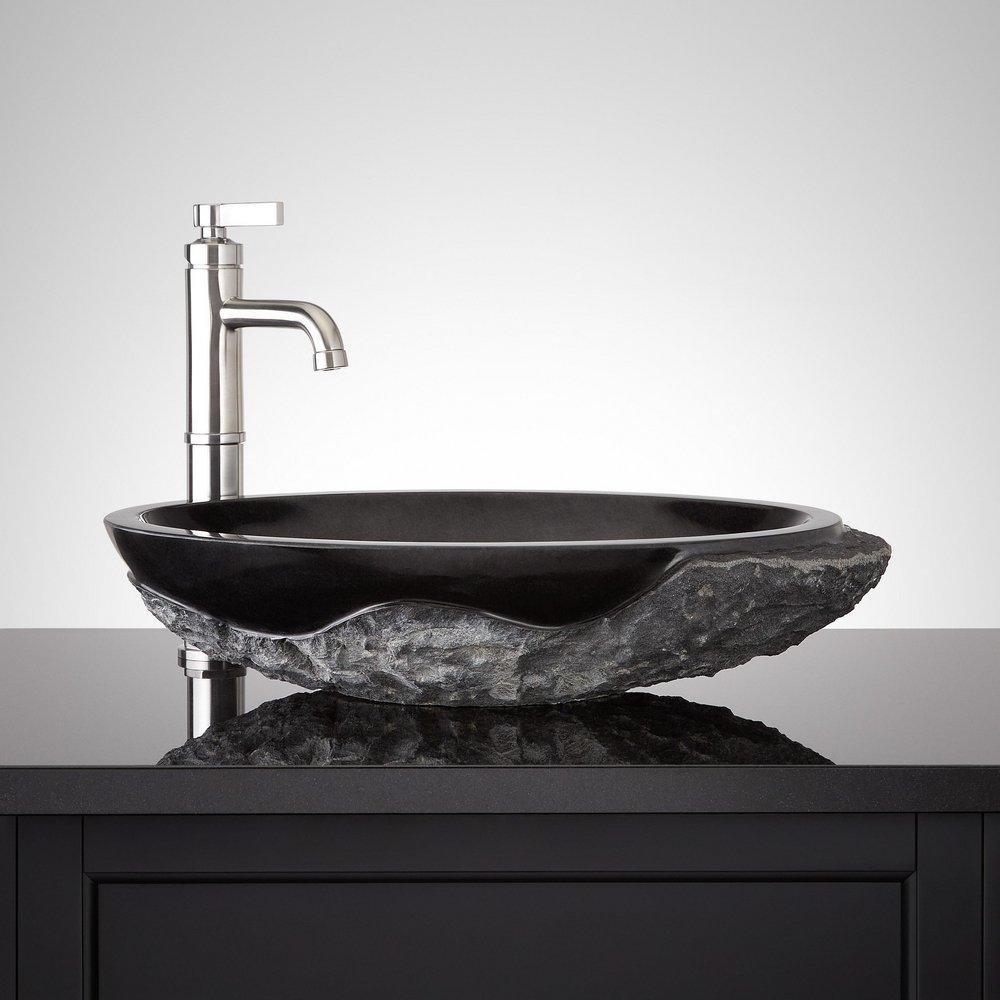 TARRYTON GRANITE VESSEL SINK - CHINA BLACK 