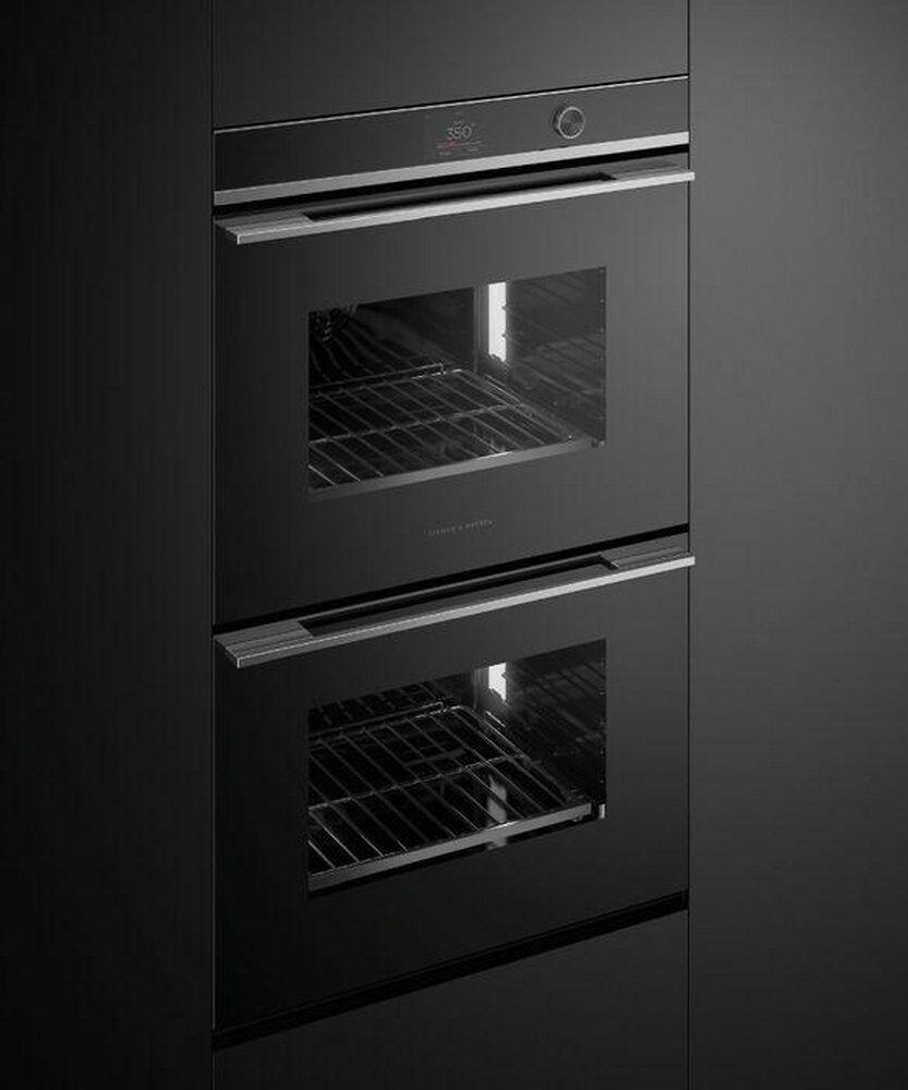 Fisher & Paykel Stainless Steel 29-15/16 in. 8.2 cu. ft. 39A Drop Down Wall Mount Double Oven 