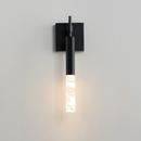 6W 1-Light 14 in. Wall Sconce in Black 