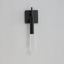 6W 1-Light 14 in. Wall Sconce in Black 