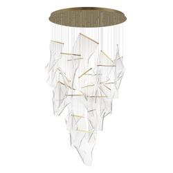 2.5W 24-Light Integrated LED Pendant Light in French Gold
