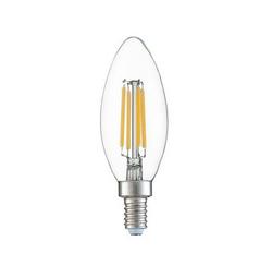 4W B11 LED Bulb  380 Lumens, 3000K, E12 Base, Clear Finish, Dimmable