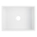 24 in. Single Bowl Fireclay Apron Kitchen Sink in White 
