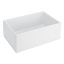 27 in. Single Bowl Fireclay Apron Kitchen Sink in White 