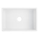27 in. Single Bowl Fireclay Apron Kitchen Sink in White 