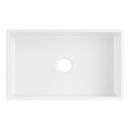 30 in. Single Bowl Fireclay Apron Kitchen Sink in White 