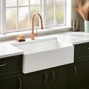 36 in. Single Bowl Fireclay Apron Kitchen Sink in White