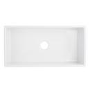 36 in. Single Bowl Fireclay Apron Kitchen Sink in White 