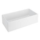 36 in. Single Bowl Fireclay Apron Kitchen Sink in White 