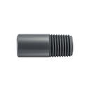 1-1/2 x 2 in. Plain End x MIPT Schedule 80 PVC Nipple in Grey