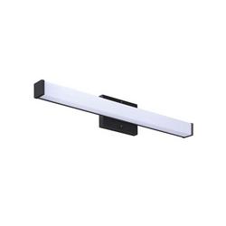 24 in. LED Square Linear Vanity Light in Matte Black