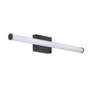 24 in. LED Round Linear Vanity Light in Matte Black 
