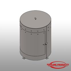 24 x 30 in. Mild Steel and Brass Valve Cover & Enclosure