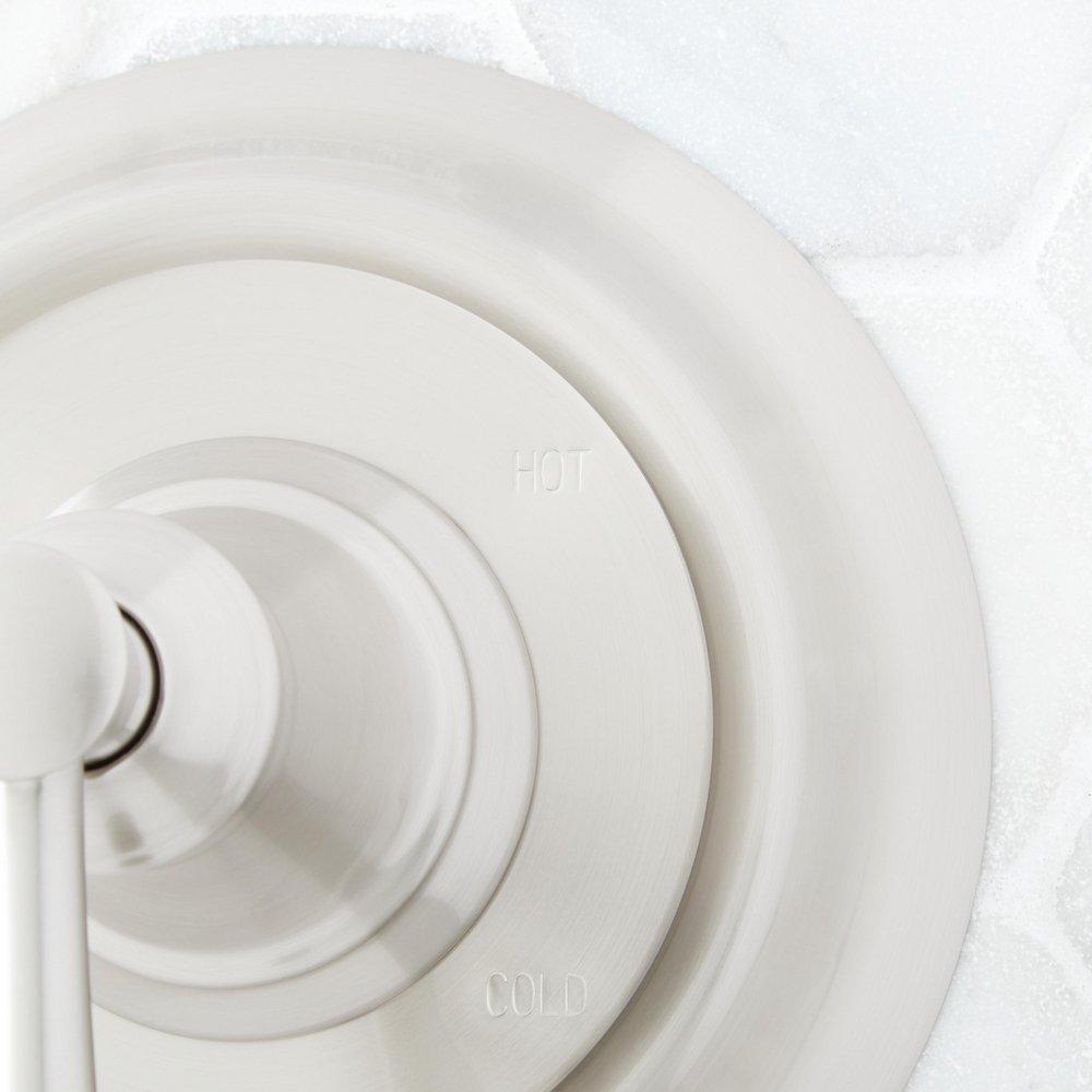 Single Handle Pressure Balancing Valve Trim in Brushed Nickel 