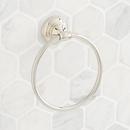 Signature Hardware Polished Nickel Round Closed Towel Ring 