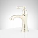 Single Handle Monoblock Bathroom Sink Faucet in Polished Nickel 