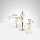 Signature Hardware Polished Nickel Two Handle Widespread Bathroom Sink Faucet 