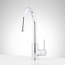 Single Handle Pull Down Bar Faucet in Chrome