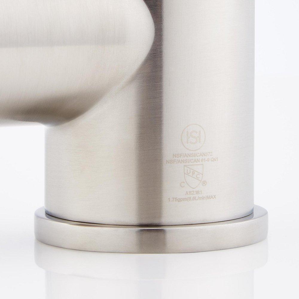 Signature Hardware Stainless Steel Single Handle Pull Down Bar Faucet 