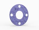 Full Face Gasket, Aramid Fiber with Neoprene Binder(CR) Neoprene(CR), 3 in. ASME B16.5 Class 150, 0.063 in. Thick, 4 Bolt Holes