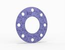 Full Face Gasket, Aramid Fiber with Neoprene Binder(CR) Neoprene(CR), 4 in. ASME B16.5 Class 150, 0.063 in. Thick, 8 Bolt Holes