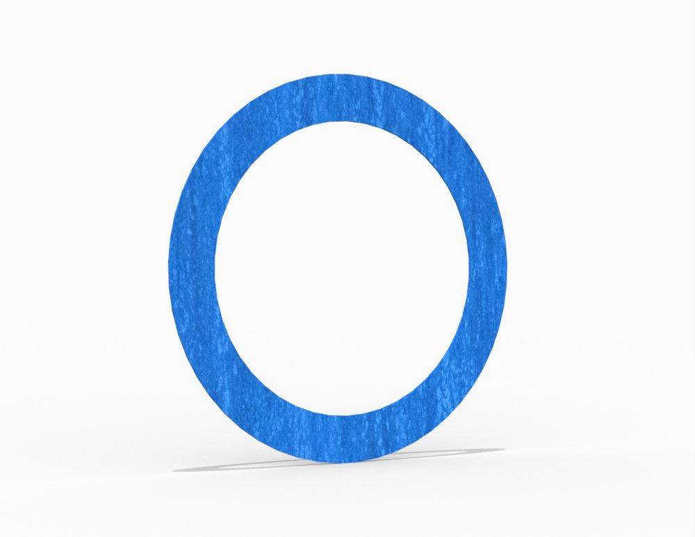 MULTI-SWELL&reg;  Style 3760 Ring Gasket, Synthetic Fiber with Proprietary Rubber Binder Proprietary, 6 in. ASME B16.5 Class 150, 0.125 in. Thick 