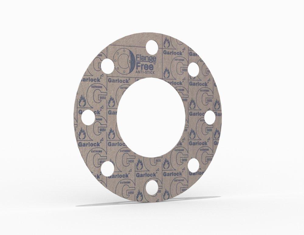 Style 9850  Full Face Gasket, Carbon Fiber with Nitrile Binder(NBR) Nitrile(NBR), 6 in. ASME B16.5 Class 150, 0.063 in. Thick, 8 Bolt Holes 
