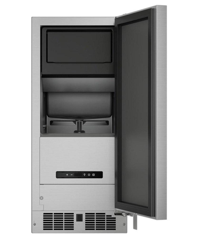 Dynamic Cooking Systems Stainless Steel 21-1/2 x 35-3/4 in. 35 lb. Rectangular Ice Maker 