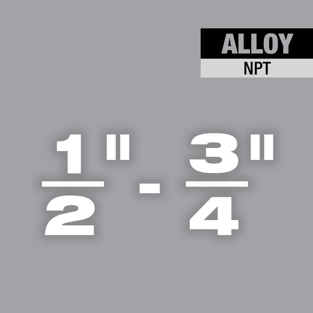 MILWAUKEE 1/2-3/4 ALLOY NPT UNIVERSAL PIPE THREADING DIES 