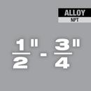 MILWAUKEE 1/2-3/4 ALLOY NPT UNIVERSAL PIPE THREADING DIES 