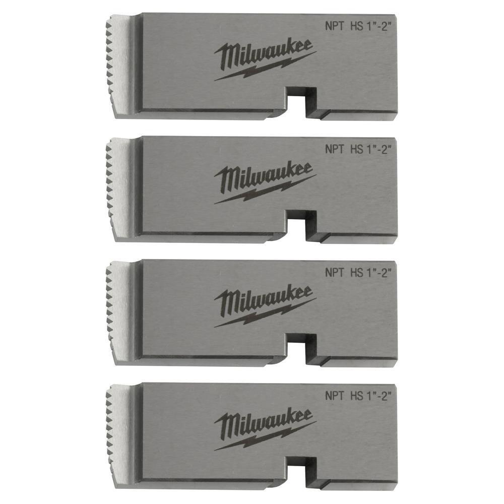 MILWAUKEE 1-2 HIGH SPEED NPT UNIVERSAL PIPE THREADING DIES 