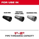 MILWAUKEE 1-2 HIGH SPEED NPT UNIVERSAL PIPE THREADING DIES 