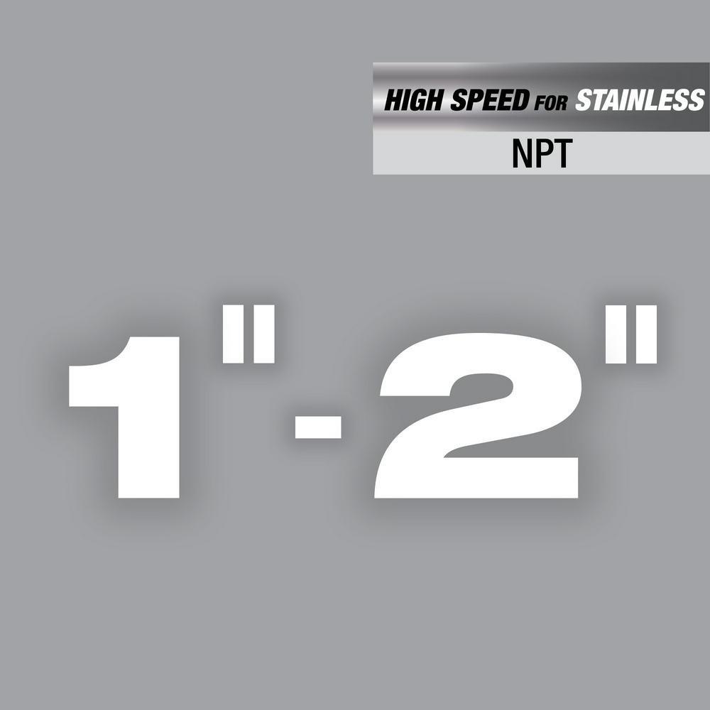 MILWAUKEE 1-2 HIGH SPEED FOR STAINLESS NPT UNIVERSAL PIPE THREADING DIES 