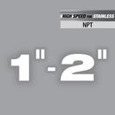 MILWAUKEE 1-2 HIGH SPEED FOR STAINLESS NPT UNIVERSAL PIPE THREADING DIES 