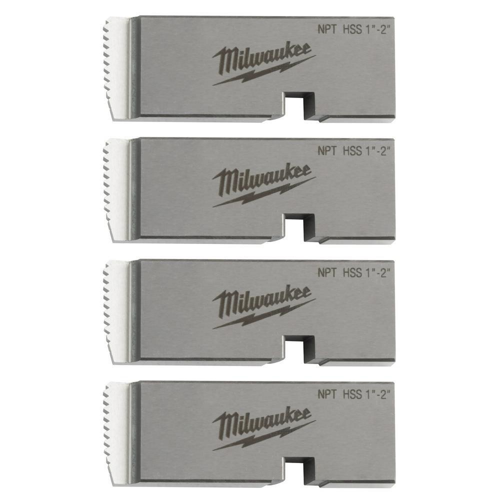 MILWAUKEE 1-2 HIGH SPEED FOR STAINLESS NPT UNIVERSAL PIPE THREADING DIES 