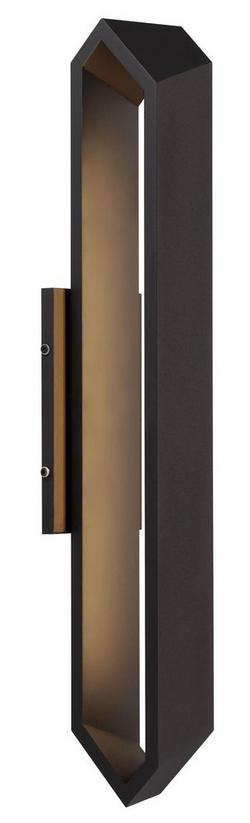 25 in. Outdoor LED Wall Sconce in Sand Coal