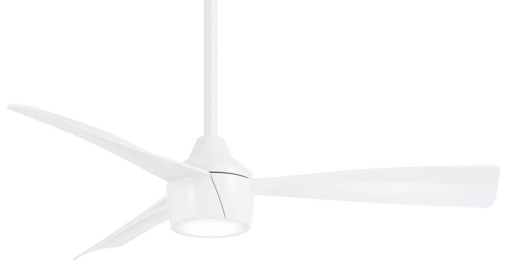 Minka Aire Flat White 44 in. 3-Blade Outdoor Ceiling Fan 
