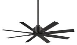 52 in. 8-Blade Outdoor Ceiling Fan in Coal